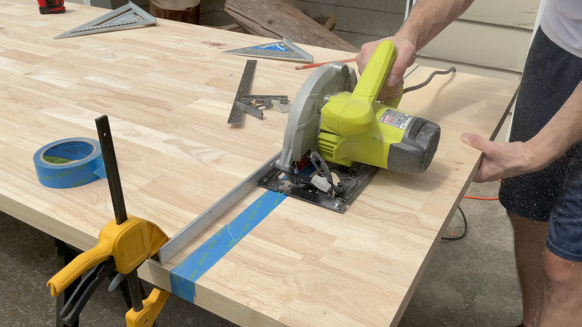 Cutting Butcher Block Countertop