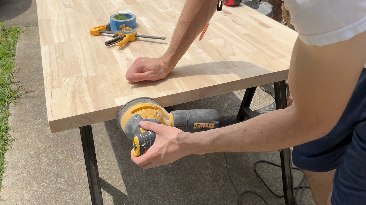 Installing Butcher Block on a Kitchen Island - Sew Woodsy