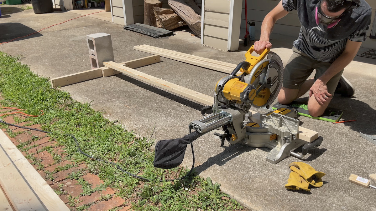 Cutting With Miter Saw